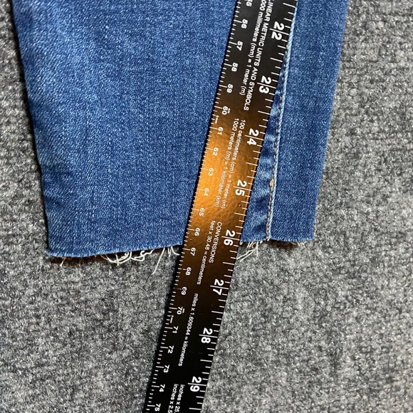 Lucky Brand Bridgette High Rise Skinny Jeans Button Fly Ankle Raw Hem 10/30A NWT - Picture 8 of 10